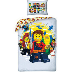 Lasten pussilakanasetti Lego City, 140x200, 2 osaa hinta ja tiedot | Vuodevaatteet lapsille | hobbyhall.fi