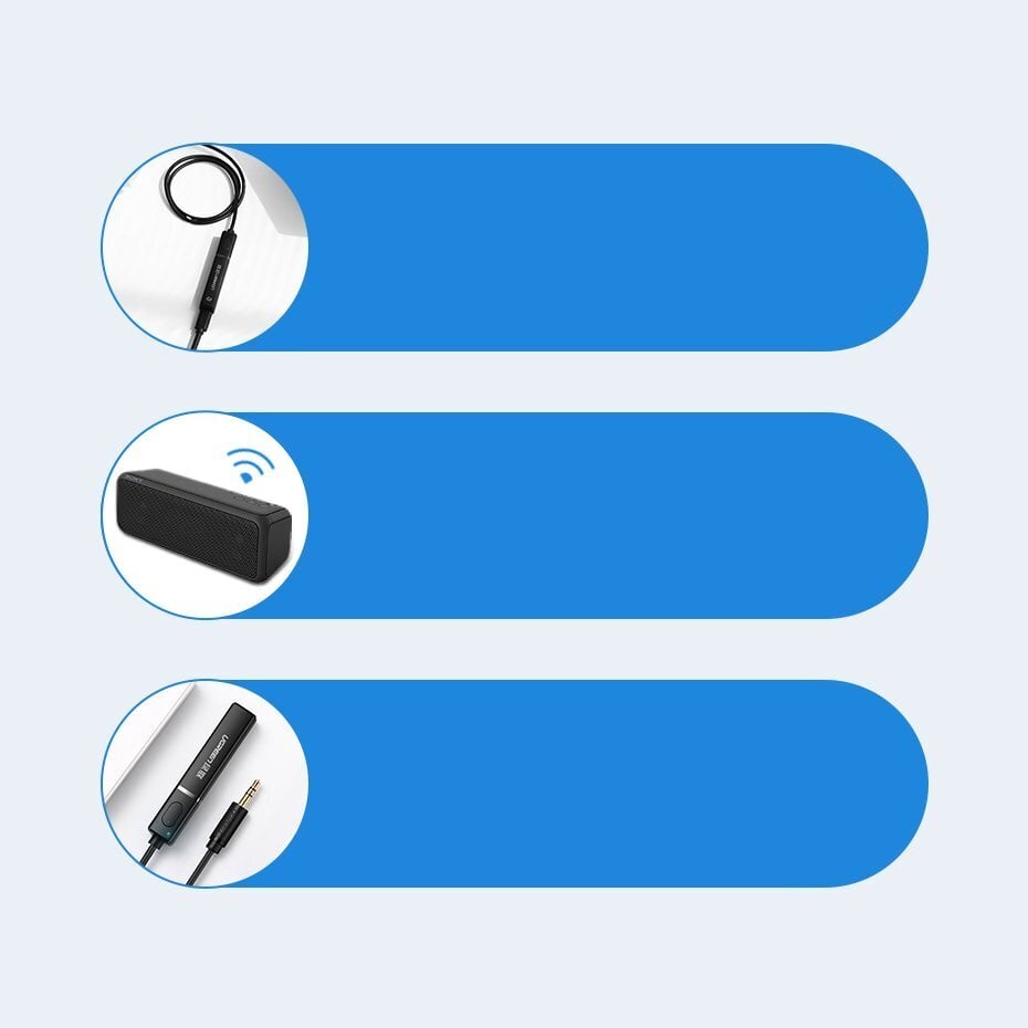 Ugreen CM107 Bluetooth 5.0 -sovitin, aptX, musta. hinta ja tiedot | Adapterit | hobbyhall.fi