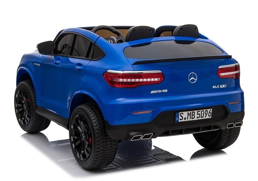 Mercedes lasten sähköauto GLC 63S, sininen lakattu hinta ja tiedot | Lasten sähköautot | hobbyhall.fi