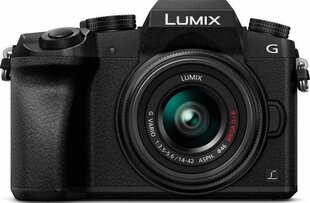 Panasonic Lumix DMC-G7 -järjestelmäkamera + 14 - 42mm -normaalizoom, musta hinta ja tiedot | Kamerat | hobbyhall.fi