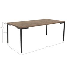 Sohvapöytä Lugano, 110x60x45 cm, ruskea hinta ja tiedot | Sohvapöydät | hobbyhall.fi