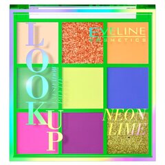 Eveline Look Up Neon Lime luomiväripaletti 10,8 g hinta ja tiedot | Eveline Cosmetics Hajuvedet ja kosmetiikka | hobbyhall.fi