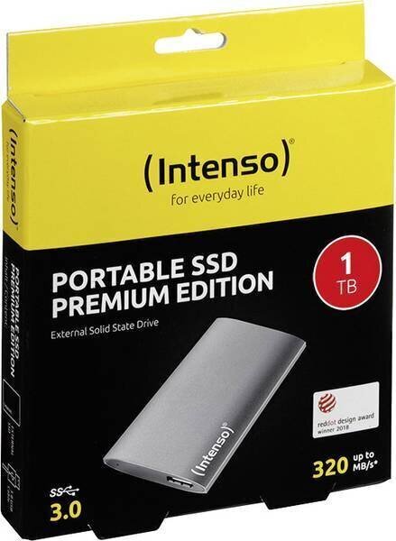 INTENSO 1TB USB 3.0 1,8 3823460 hinta ja tiedot | Ulkoiset kovalevyt | hobbyhall.fi