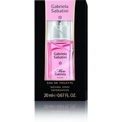 Gabriela Sabatini Miss Gabriela Night EDT naiselle 20 ml hinta ja tiedot | Naisten hajuvedet | hobbyhall.fi