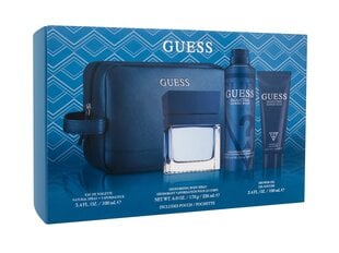 Miesten setti Guess Seductive Blue: EDT 100ml + suihkugeeli 100ml + deodorantti 226ml + kosmetiikkalaukku hinta ja tiedot | Guess Hajuvedet ja kosmetiikka | hobbyhall.fi