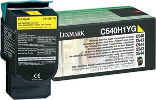 Lexmark C540H1YG Cartridge, Yellow, 2000 hinta ja tiedot | Laserkasetit | hobbyhall.fi