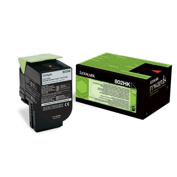 Lexmark 80C2HKE Cartridge, Black, 4000 p hinta ja tiedot | Laserkasetit | hobbyhall.fi