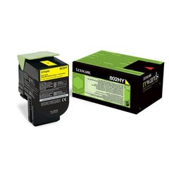 Lexmark 80C2HYE Cartridge, Yellow, 3000 hinta ja tiedot | Laserkasetit | hobbyhall.fi