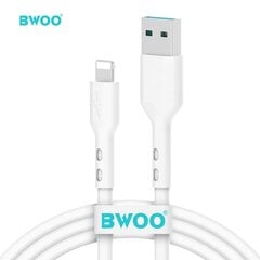 BWOO X172L USB - Lightning kaapeli 1.0 m 3A valkoinen hinta ja tiedot | Puhelinkaapelit | hobbyhall.fi