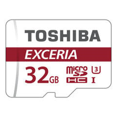 32 GB muistikortti Toshiba Micro SDHC Class 10 UHS-I U3 + SD-sovitin, THN-M302R0320EA hinta ja tiedot | Kameran muistikortit | hobbyhall.fi