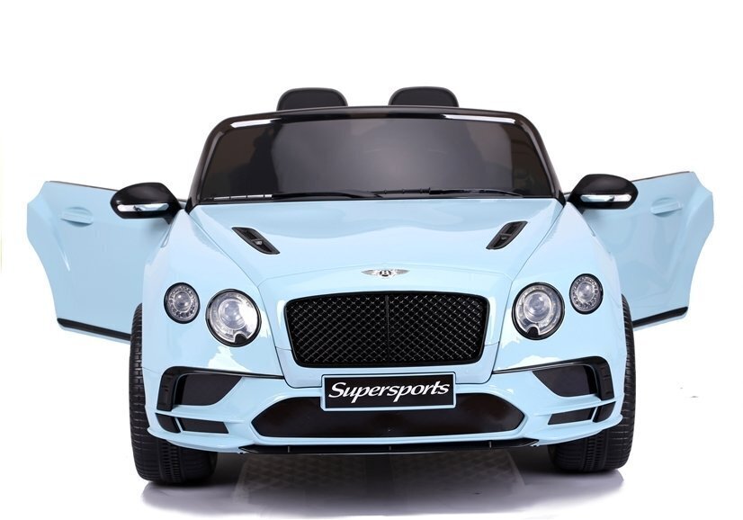 Bentley Supersports lasten sähköauto JE1155, lakattu sininen hinta ja tiedot | Lasten sähköautot | hobbyhall.fi
