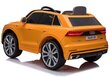 Audi Q8 lasten sähköauto JJ2066, keltainen lakattu hinta ja tiedot | Lasten sähköautot | hobbyhall.fi
