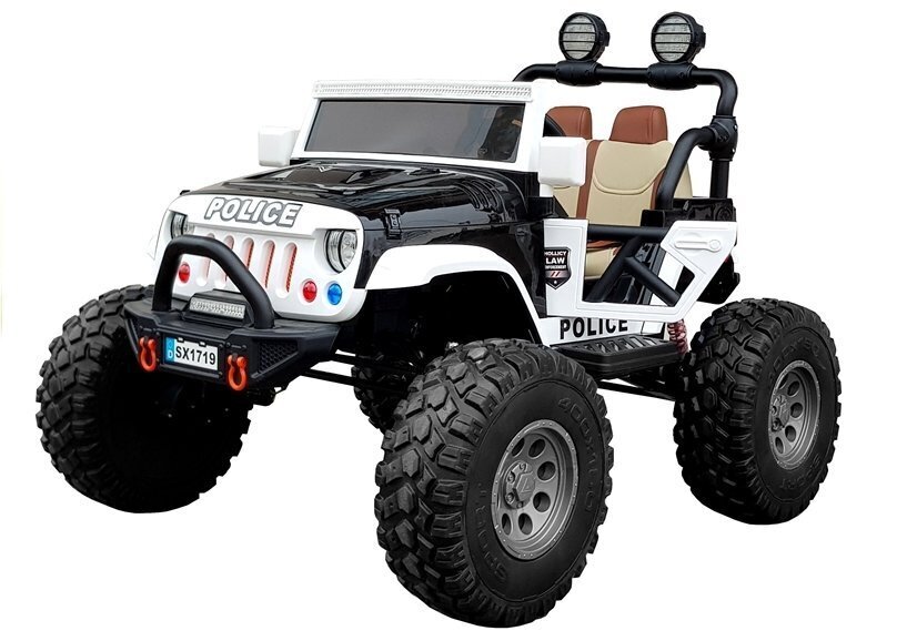 Jeep lasten sähköauto SX1719 Police, musta hinta ja tiedot | Lasten sähköautot | hobbyhall.fi