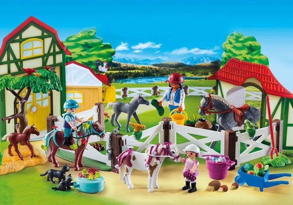 9262 PLAYMOBIL® joulukalenteri Hevostila hinta ja tiedot | Poikien lelut | hobbyhall.fi