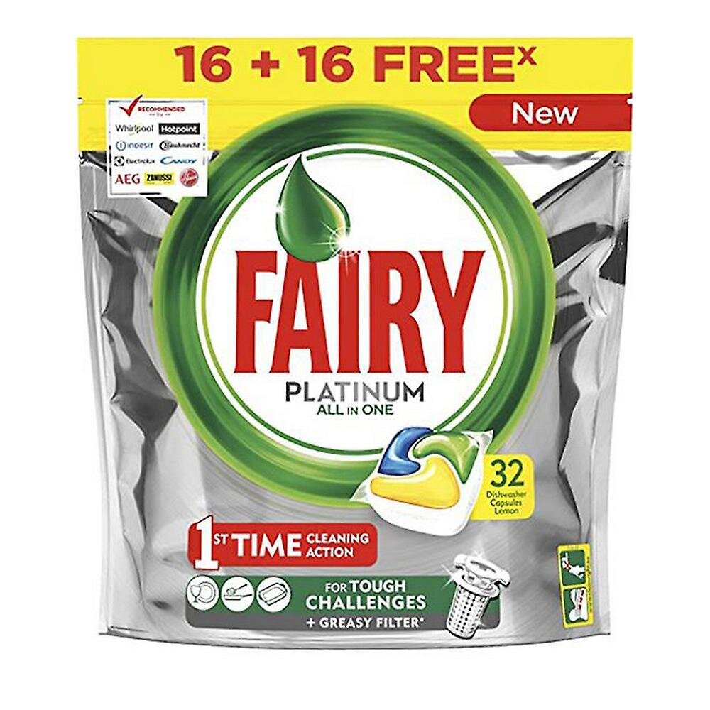 Fairy Platinum All in One -astianpesukonetabletit, 32 kpl hinta ja tiedot | Astianpesuaineet | hobbyhall.fi