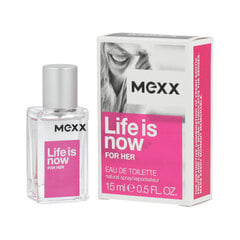 Mexx Life Is Now For Her EDT naiselle 15 ml hinta ja tiedot | Mexx Hajuvedet ja kosmetiikka | hobbyhall.fi