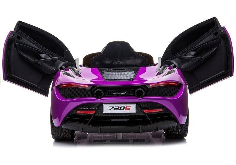 McLaren 720S lasten sähköauto, lakattu violetti hinta ja tiedot | Lasten sähköautot | hobbyhall.fi