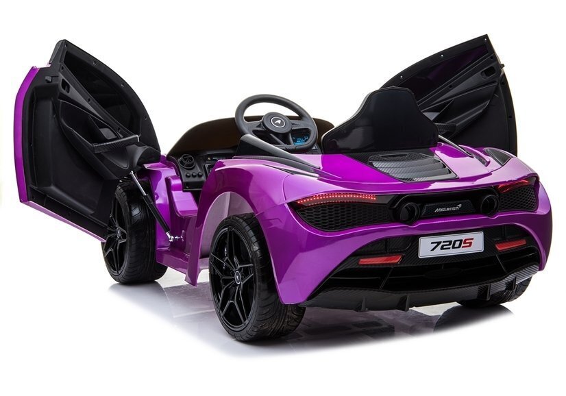 McLaren 720S lasten sähköauto, lakattu violetti hinta ja tiedot | Lasten sähköautot | hobbyhall.fi