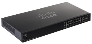 Cisco SG250-18 Managed L2/L3 Gigabit Ethernet (10/100/1000) Musta 1U hinta ja tiedot | Verkkokytkimet | hobbyhall.fi