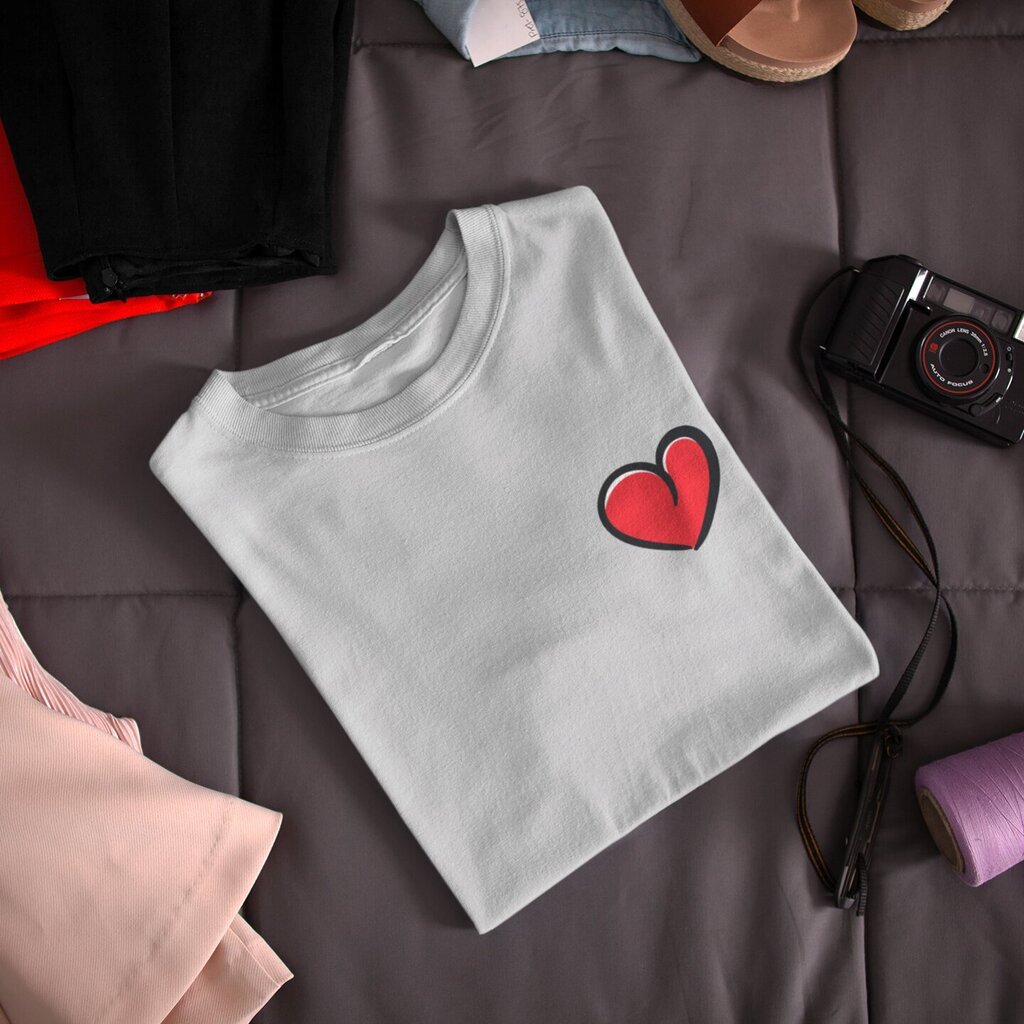 Naisten t-paita "Little Heart" hinta ja tiedot | Hauskat t-paidat | hobbyhall.fi