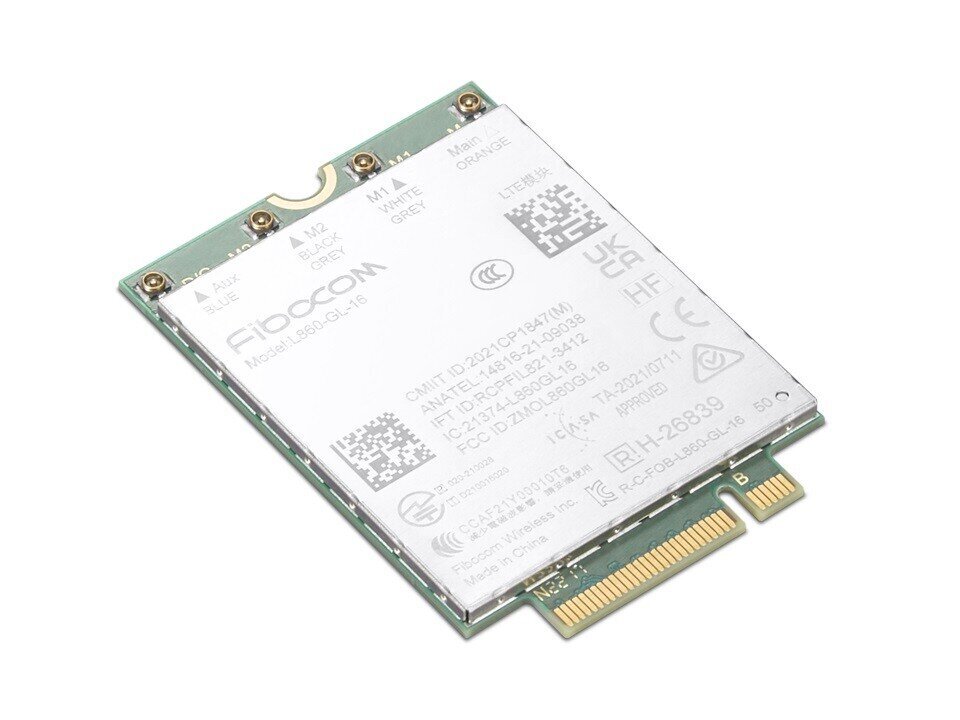 Lenovo 4G LTE WWAN Module ThinkPad Fibocom L860-GL-16 CAT16 For ThinkPad T16 Gen3 hinta ja tiedot | Ohjain- ja laajennuskortit | hobbyhall.fi