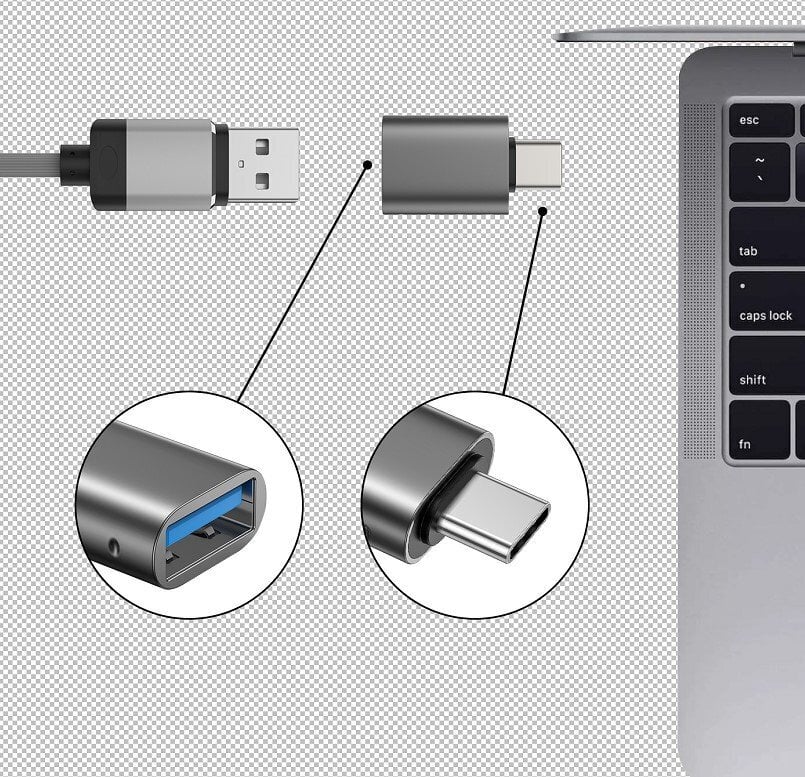 Swissten OTG Adapter USB-C to USB 3.0 Connection hinta ja tiedot | Adapterit | hobbyhall.fi