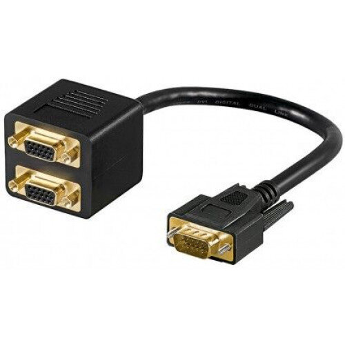 Y-kaapeli 1 VGA > 2 VGA hinta ja tiedot | Adapterit | hobbyhall.fi