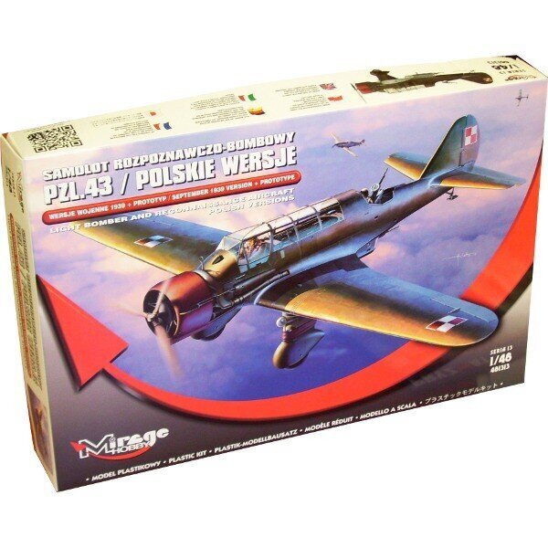 Rakennussetti Mirage PZL 43 PL Military Versions 1939 hinta ja tiedot | LEGOT ja rakennuslelut | hobbyhall.fi