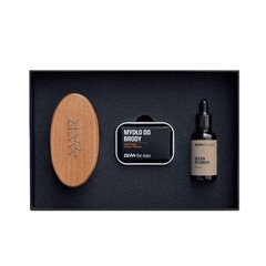 Zew For Men Straight Lumberjack: ravitseva partaöljy 30 ml + partasaippua 85 ml + partaharja hinta ja tiedot | Parranajo ja karvanpoisto | hobbyhall.fi