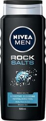 Nivea Rock Salts suihkugeeli miehille, 500 ml hinta ja tiedot | Suihkusaippuat ja suihkugeelit | hobbyhall.fi