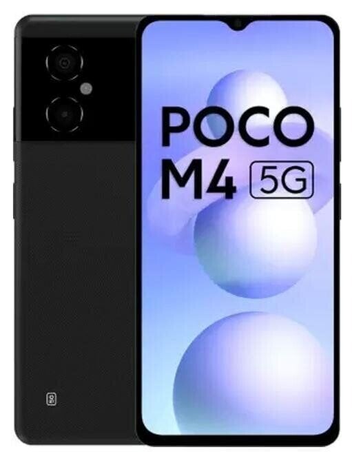 Poco M4 5G 6/128GB Power Black MZB0BEGEU hinta ja tiedot | Matkapuhelimet | hobbyhall.fi