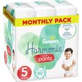 Pampers Harmonie housuvaipat, koko 5, 80 kpl, 12-17kg.