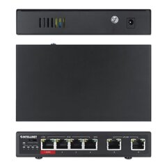 Fast Ethernet, 6 porttia RJ45 10/100, mukaan lukien 3x PoE ja 1x High Power PoE hinta ja tiedot | Intellinet Tietokoneet ja pelaaminen | hobbyhall.fi