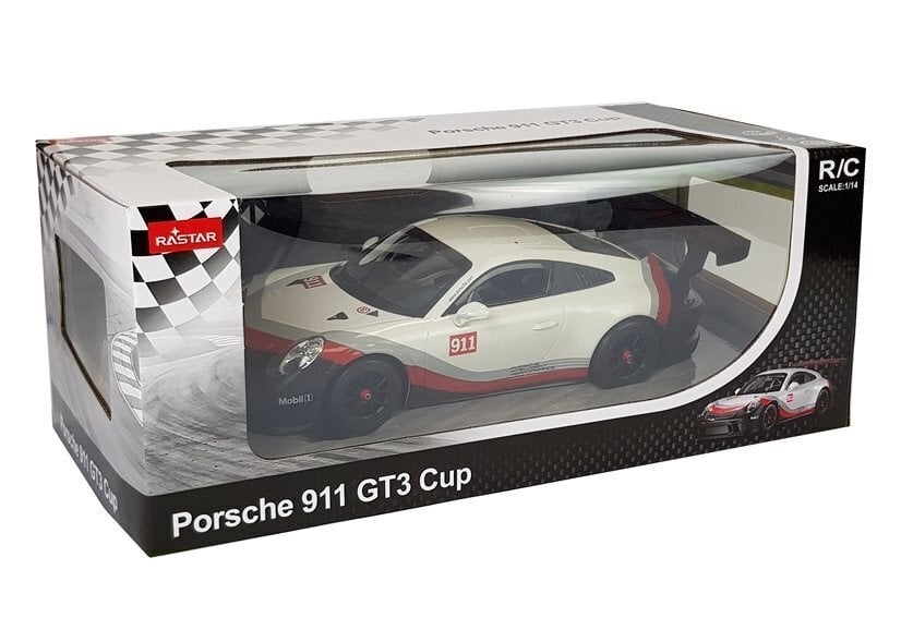 Kaukosäädin Porsche 911 GT3 CUP, Rastar RC hinta ja tiedot | Tyttöjen lelut | hobbyhall.fi