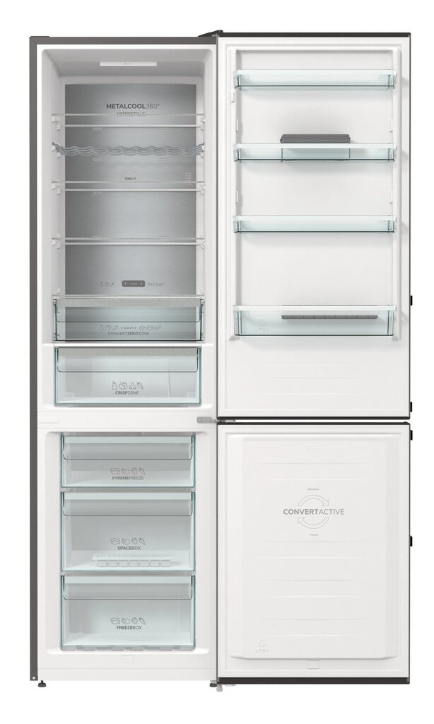 Gorenje NRC6204SXL5M -jääkaappipakastin hinta ja tiedot | Jääkaapit | hobbyhall.fi