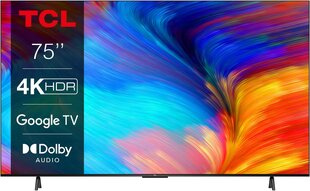 TCL 75" 4K UHD Google TV 75P639 hinta ja tiedot | Televisiot | hobbyhall.fi