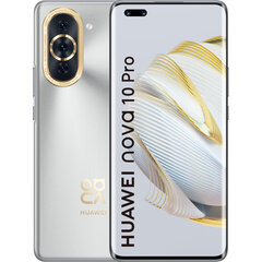 Huawei Nova 10 Pro 8/256GB Dual SIM Starry Silver 51097ETV hinta ja tiedot | Matkapuhelimet | hobbyhall.fi