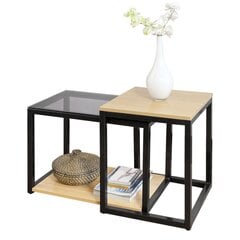 Sohvapöytä, ruskea/musta hinta ja tiedot | SoBuy Huonekalut ja sisustus | hobbyhall.fi