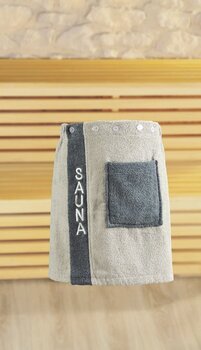 Gözze Sauna - miesten kietaisupyyhe, harmaanruskea, 50 x 136 cm hinta ja tiedot | Saunatarvikkeet | hobbyhall.fi