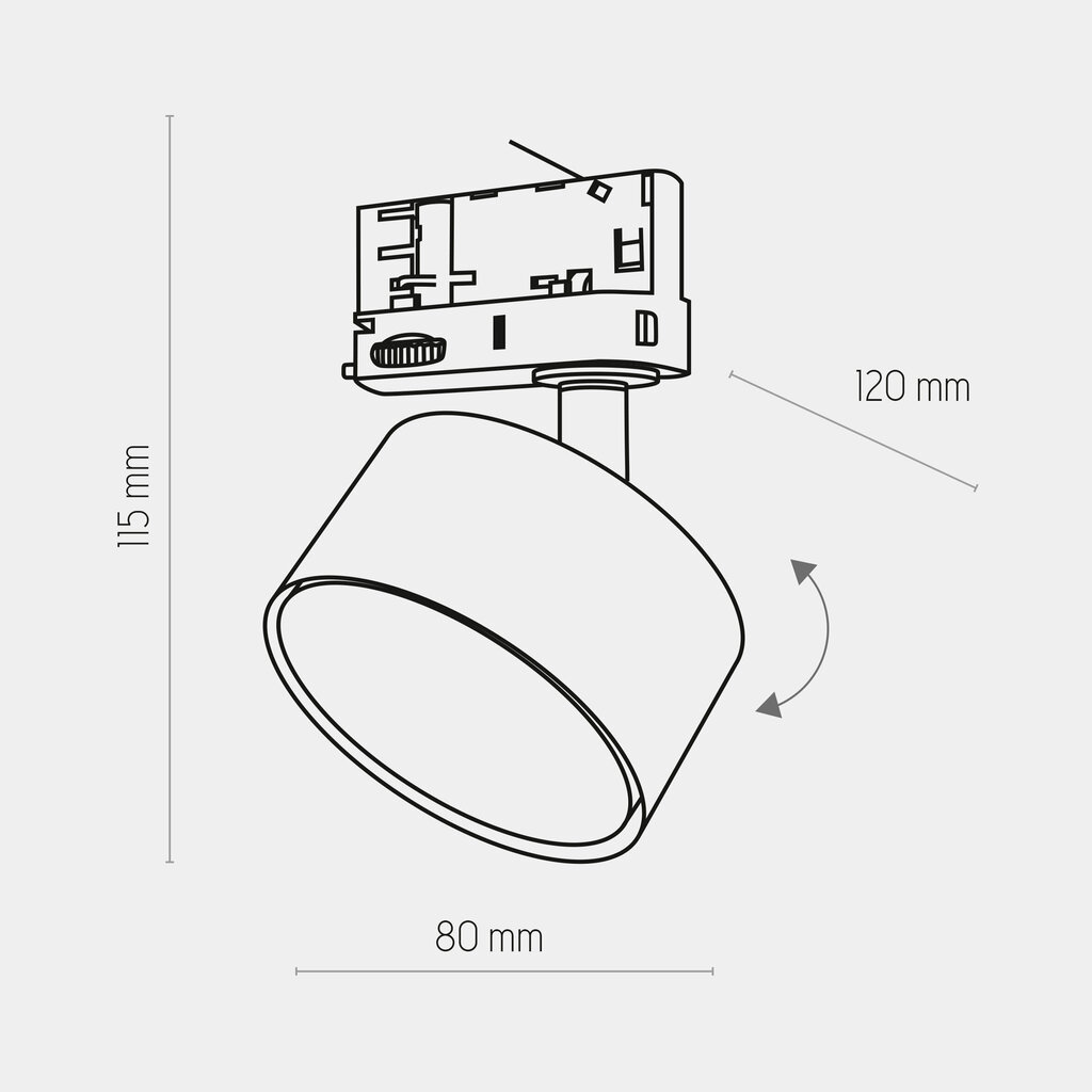 Upotettava kiskovalaisin TK Lighting 6060 hinta ja tiedot | Kiskovalaisimet ja valokiskot | hobbyhall.fi