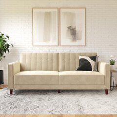 Sohva Dorel Home Pin Tufted, beige hinta ja tiedot | Sohvat ja vuodesohvat | hobbyhall.fi