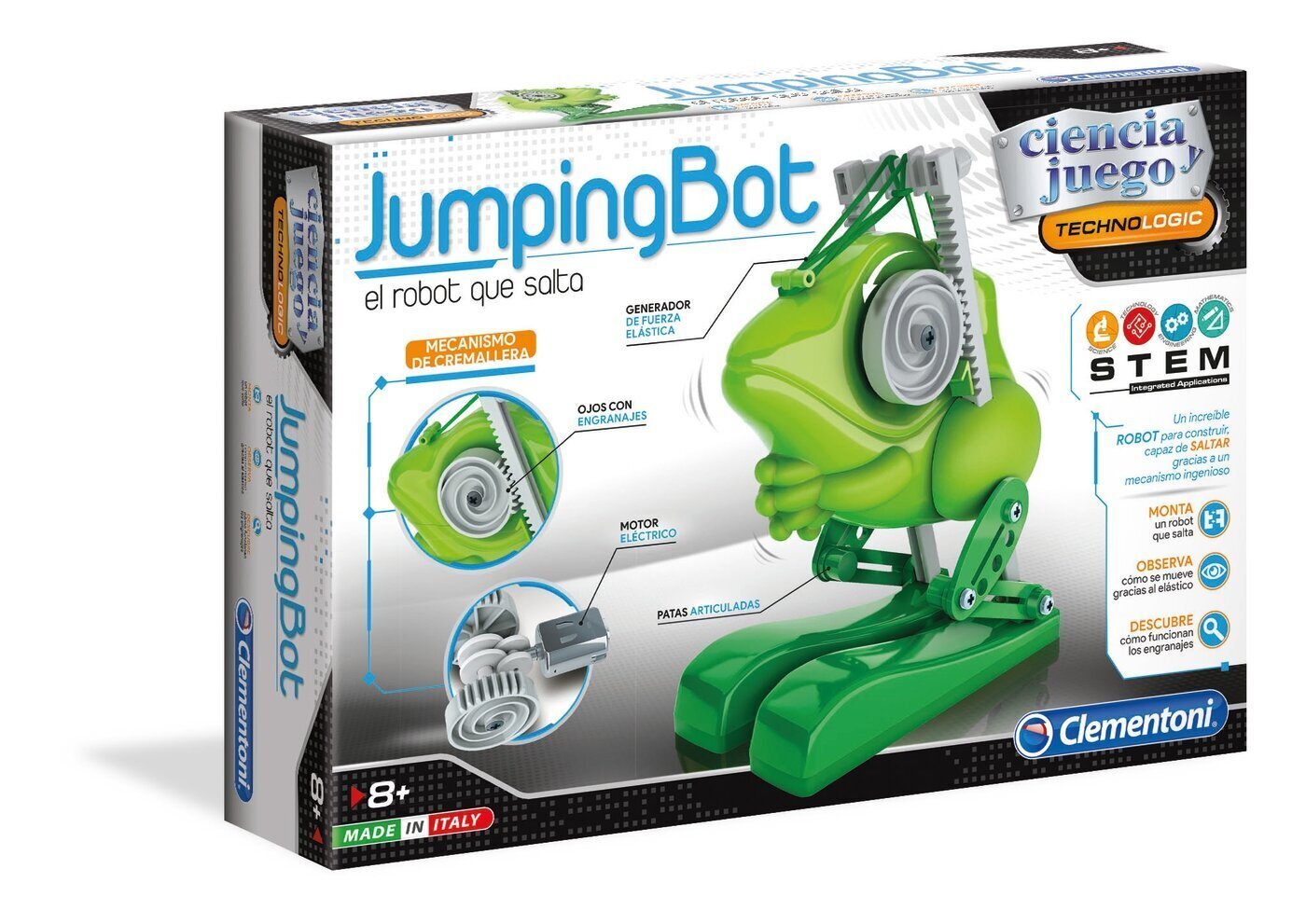 Jumping Bot Clementoni robotti, 17372BL hinta ja tiedot | Poikien lelut | hobbyhall.fi