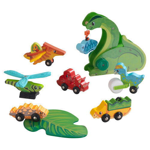 Kidkraft Adventure Tracks™ Dino World-dinosaurussetti lapsille hinta ja tiedot | Poikien lelut | hobbyhall.fi