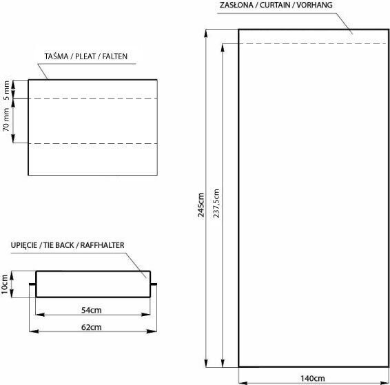 AmeliaHome -pimennysverho Blackout hinta ja tiedot | Verhot | hobbyhall.fi