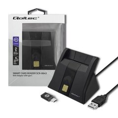 Qoltec älykorttiskanneri USB2.0 Plug & play hinta ja tiedot | Qoltec Puhelimet, älylaitteet ja kamerat | hobbyhall.fi