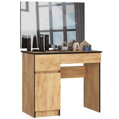 Pukeutumispöytä peilillä 90x60 cm, Craft tammi hinta ja tiedot | Peilipöydät | hobbyhall.fi