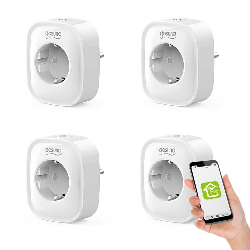 Smart socket WiFi Gosund SP1 - älypistorasia, 4 kpl hinta ja tiedot | Valvontakamerat | hobbyhall.fi