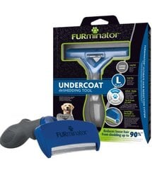 Furminator Deshedding kampa L pitkäkarvaisille koirille hinta ja tiedot | Eläinten hoitotuotteet | hobbyhall.fi