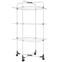 Velkea V300 -pyykinkuivausteline, 71,5 x 67 x 129 cm hinta ja tiedot | Kuivaustelineet ja tarvikkeet | hobbyhall.fi