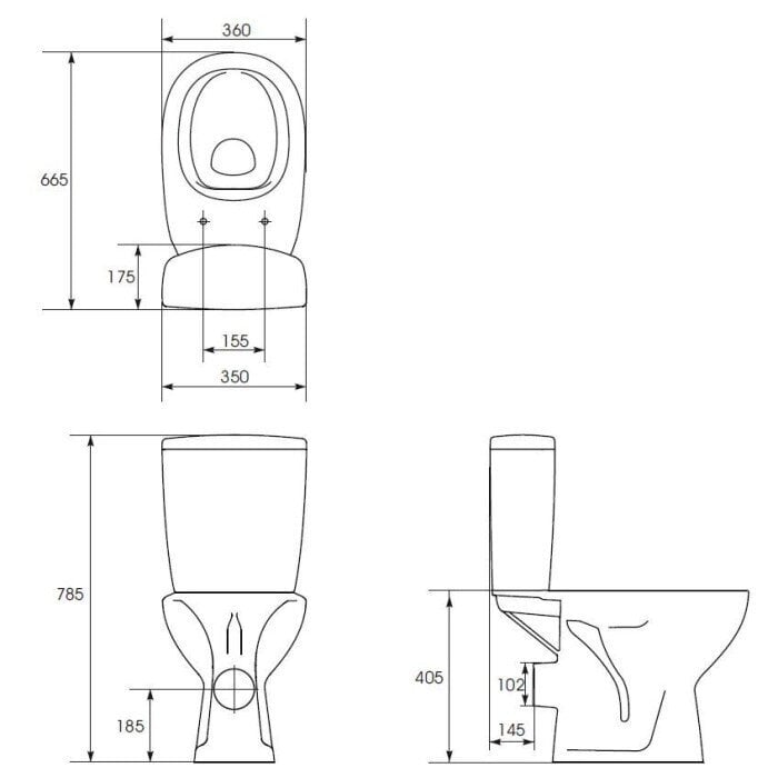 Cersanit Compact 659 NEW CO 010 WC-istuin hitaasti sulkeutuvalla kannella hinta ja tiedot | WC-istuimet | hobbyhall.fi